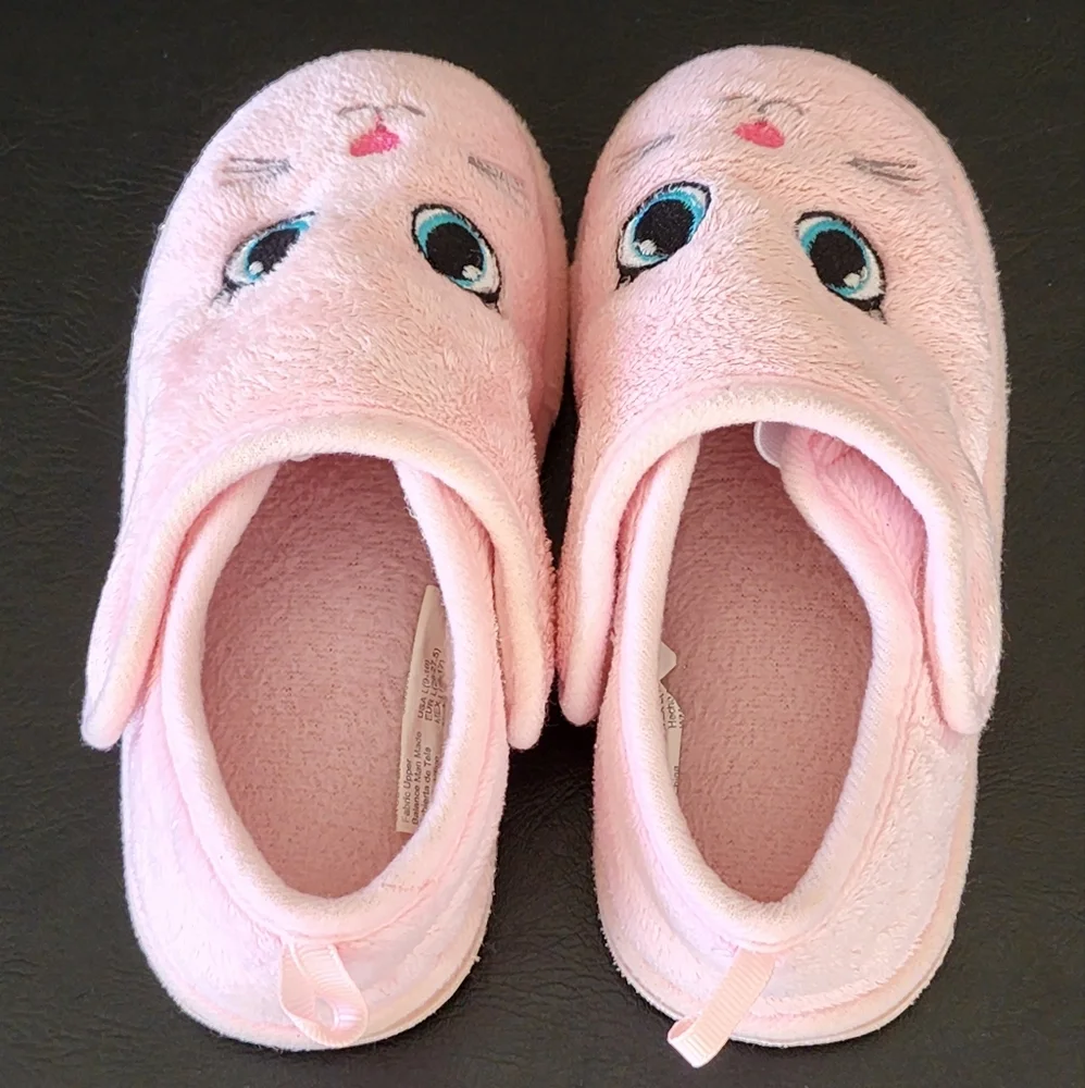 Bunny Pink Slipper for Girls Toddler Size Large 9-10